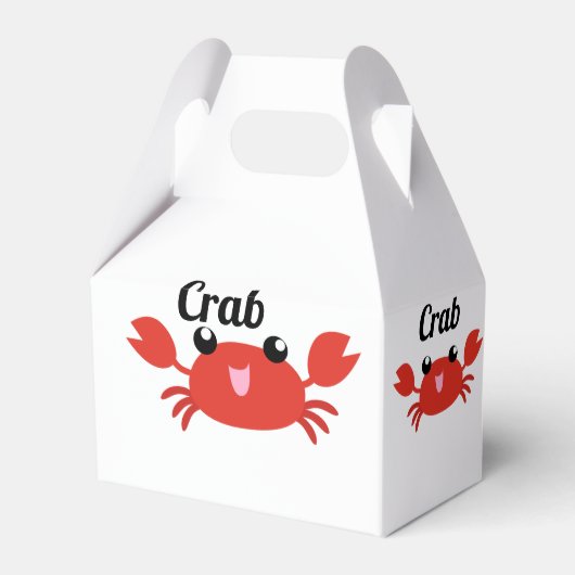 Krab Favor Box Bedankdoosjes (Voorkant Zijde)