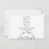 Krab Feed Party Beach Party Kaart (Achterkant)