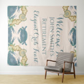 Krab Feest-Waterverf Blauwe Krabben, Pensioen Wandkleed (In Situ (horizontaal))