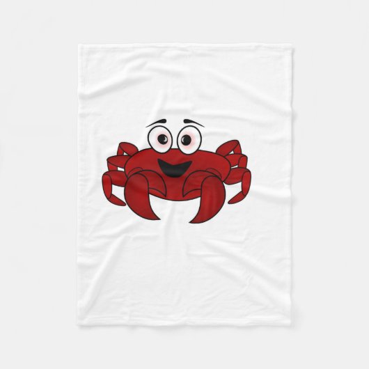 Krab Fleece Deken (Voorkant)
