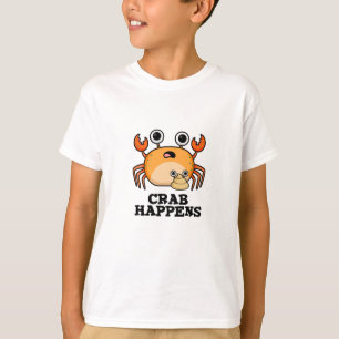 krab gebeurt grappig dier woordspeling t-shirt