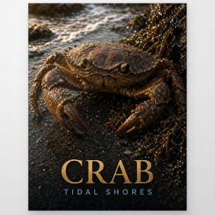 Krab Getijdenoevers Wilde Dieren DIER Briefkaart