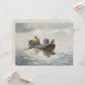 Krab Gevist (door Winslow Homer) Kaart (Voorkant / Achterkant in situ)