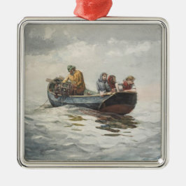 Krab Gevist (door Winslow Homer) Metalen Ornament