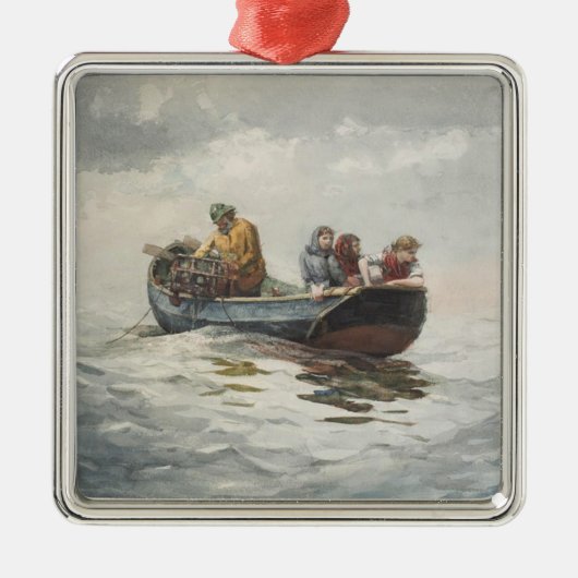 Krab Gevist (door Winslow Homer) Metalen Ornament (Voorkant)