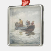 Krab Gevist (door Winslow Homer) Metalen Ornament (Links)