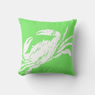 Krab grafische print kussen