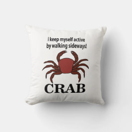 Krab Ik houd mezelf actief door zijwaartse krab te Kussen