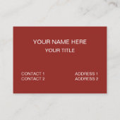 Krab Ik houd mezelf actief door zijwaartse krab te Visitekaartje (Achterkant)