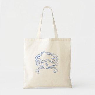 Krab illustratie - Kust Vis en zeevruchten kunst Tote Bag