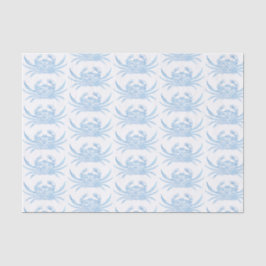 Krab in blauw tissuepapier