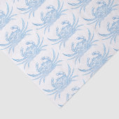 Krab in blauw tissuepapier (Detail)