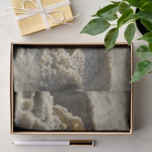 Krab in het zand-ontkoppelingspiekpapier tissuepapier (Geschenk)