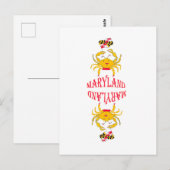 Krab in Maryland Briefkaart (Voorkant / Achterkant)