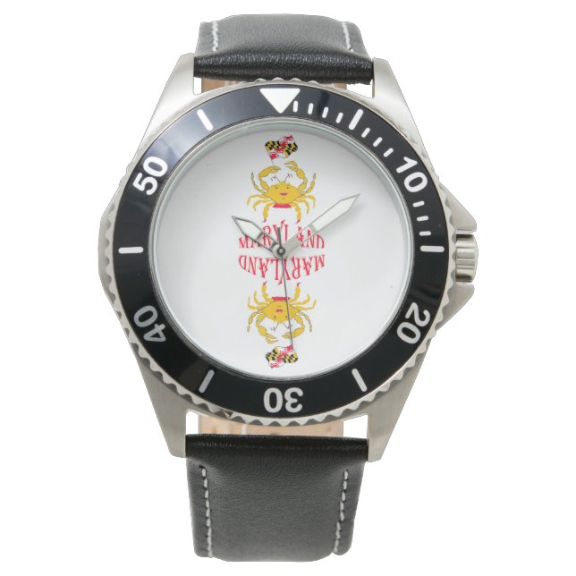 Krab in Maryland Horloge (Voorkant)