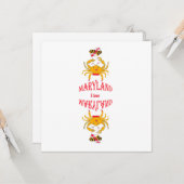 Krab in Maryland Kaart (Voorkant / Achterkant in situ)