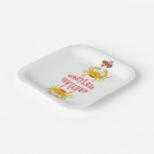 Krab in Maryland Papieren Bordje (Gebogen)