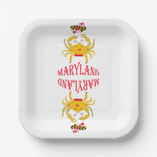 Krab in Maryland Papieren Bordje
