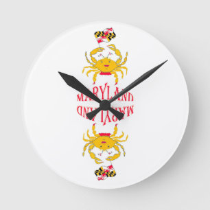 Krab in Maryland Ronde Klok