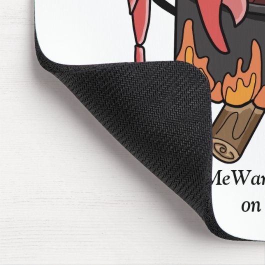 Krab in Pot, MeWarriorVrouw op Twitch Muismat (Hoek)