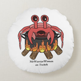 Krab in Pot, MeWarriorVrouw op Twitch Rond Kussen
