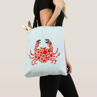Krab in Stippen Tote Bag