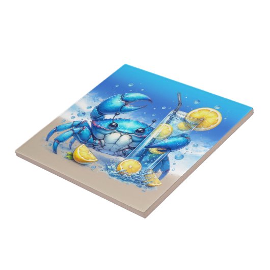 krab-keramische Tegel Tegeltje (Zijkant)