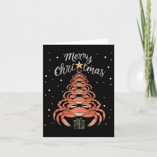 Krab Kerstboom Krab Kerstboom Tank Top1 Kaart (Voorkant)