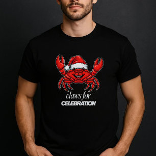 Krab kerstfeest - Klauwen voor viering T-shirt