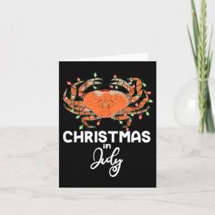 Krab Kerstmis in juli Zomer Strand Vakantie Nauti Kaart