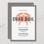Krab Kook Diner Feestje  Kaart (Voorkant / Achterkant)