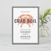 Krab Kook Dinerfeest Kaart (Staand voorkant)