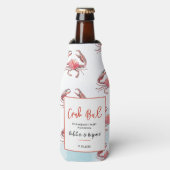 Krab Kook Engagement Zeevruchten Koppels Feest Flesjeskoeler (Fles Voorkant)