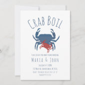 Krab Kookfeest Baby Borrel Kreeft Kaart (Voorkant)