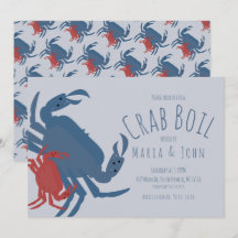 Krab Kookfeest Verjaardagsdiner Crawfish Blauw