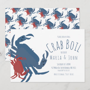 Krab Kookfeest Verjaardagsdiner Crawfish Kaart