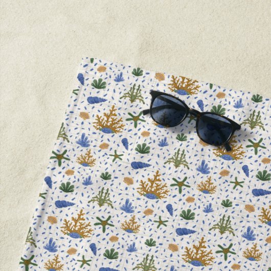 Krab, Koraal & Shell Strandlaken (In situ)