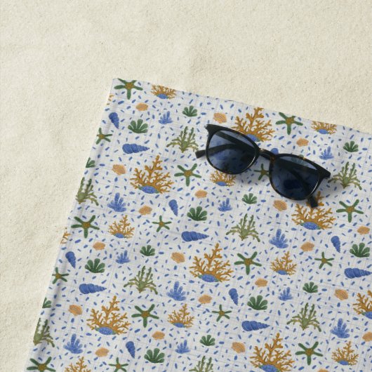 Krab, Koraal & Shell Strandlaken (In situ)