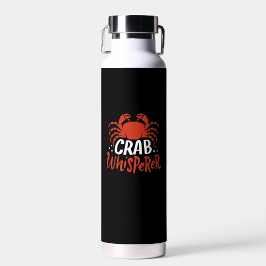 Krab - Krab Fluisteraar Waterfles (Voorkant)