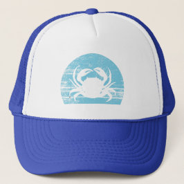  krab liefhebber grappige krab retro trucker pet