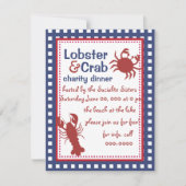 Krab & Lobster. Kaart (Voorkant)