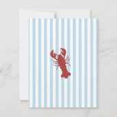 Krab & Lobster. Kaart (Achterkant)