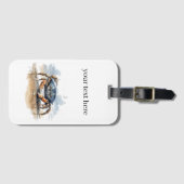 krab lopen op het strand, aanpasbaar bagagelabel (Voorkant (horizontaal))