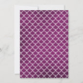 Krab magenta witte geometrische goud glans marine kaart (Achterkant)