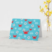Krab met Lifebuoy Kaart (Gele Bloem)