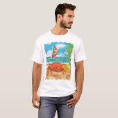 Krab met Umbrella T-shirt (Voorkant volledig)