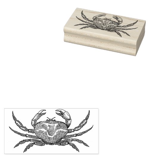  krab motief rubberen stempel (Gestempeld)