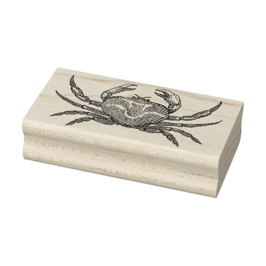  krab motief rubberen stempel (Stempel)