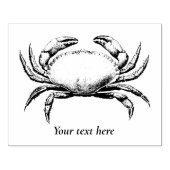 krab Nautical Ocean Wildlife and Seafood Rubberstempel (Afrduk)