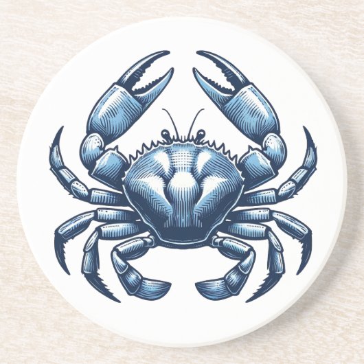 Krab Nautisch Onderzetter (Voorkant)
